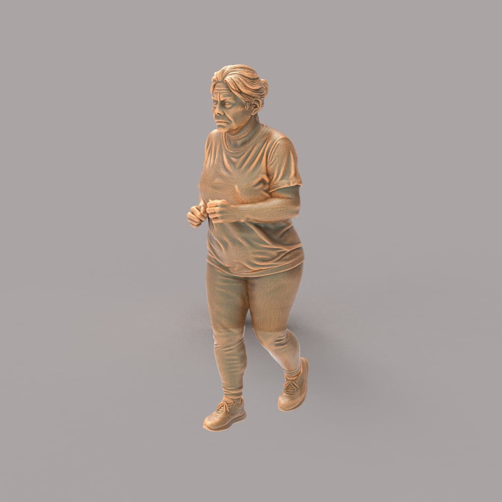 MM4201 Older Female Jogging Figure