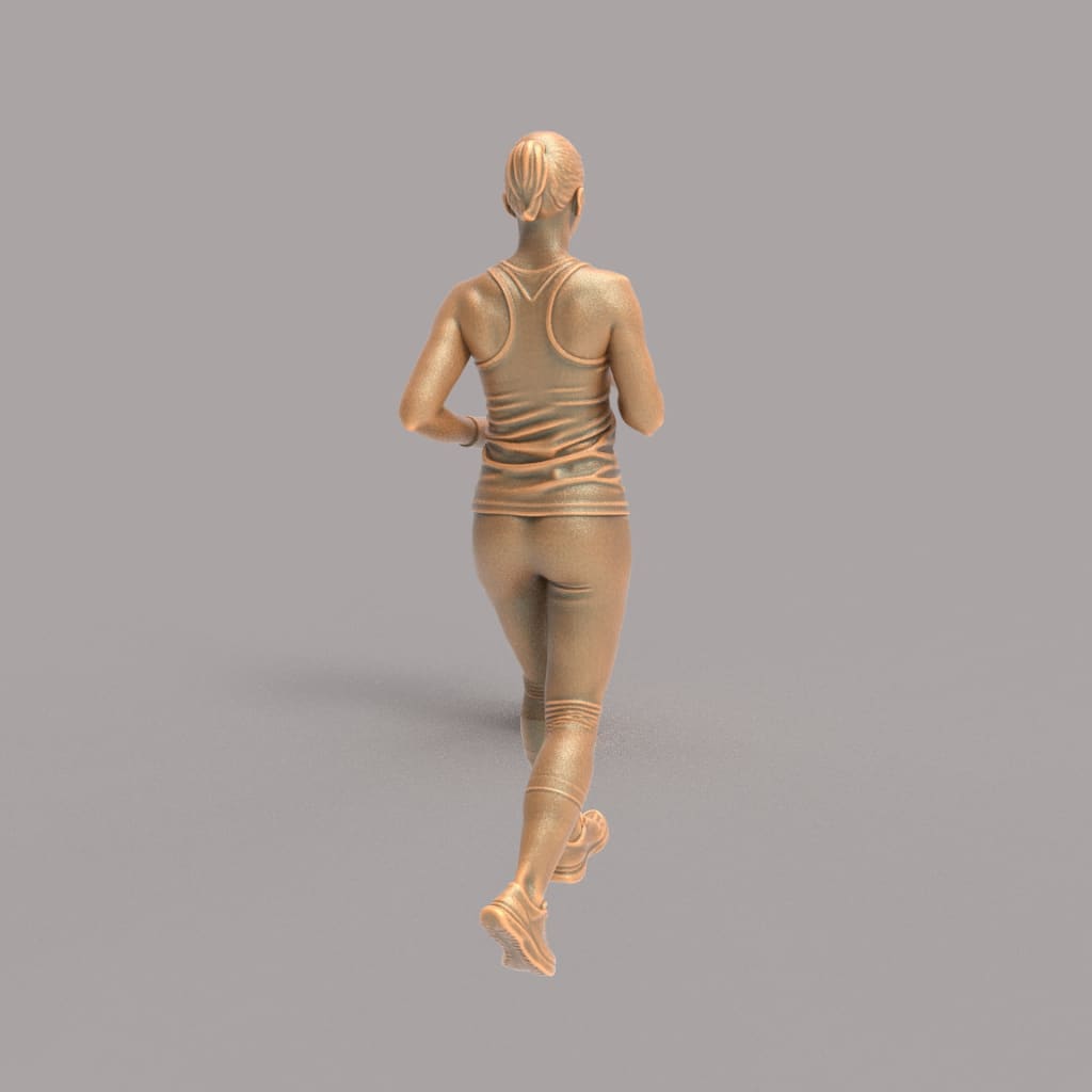 MM4205 Young Female Jogging - Running Figure