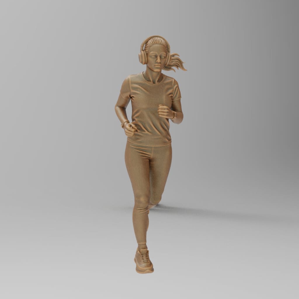 MM4223 Girl Running Figure