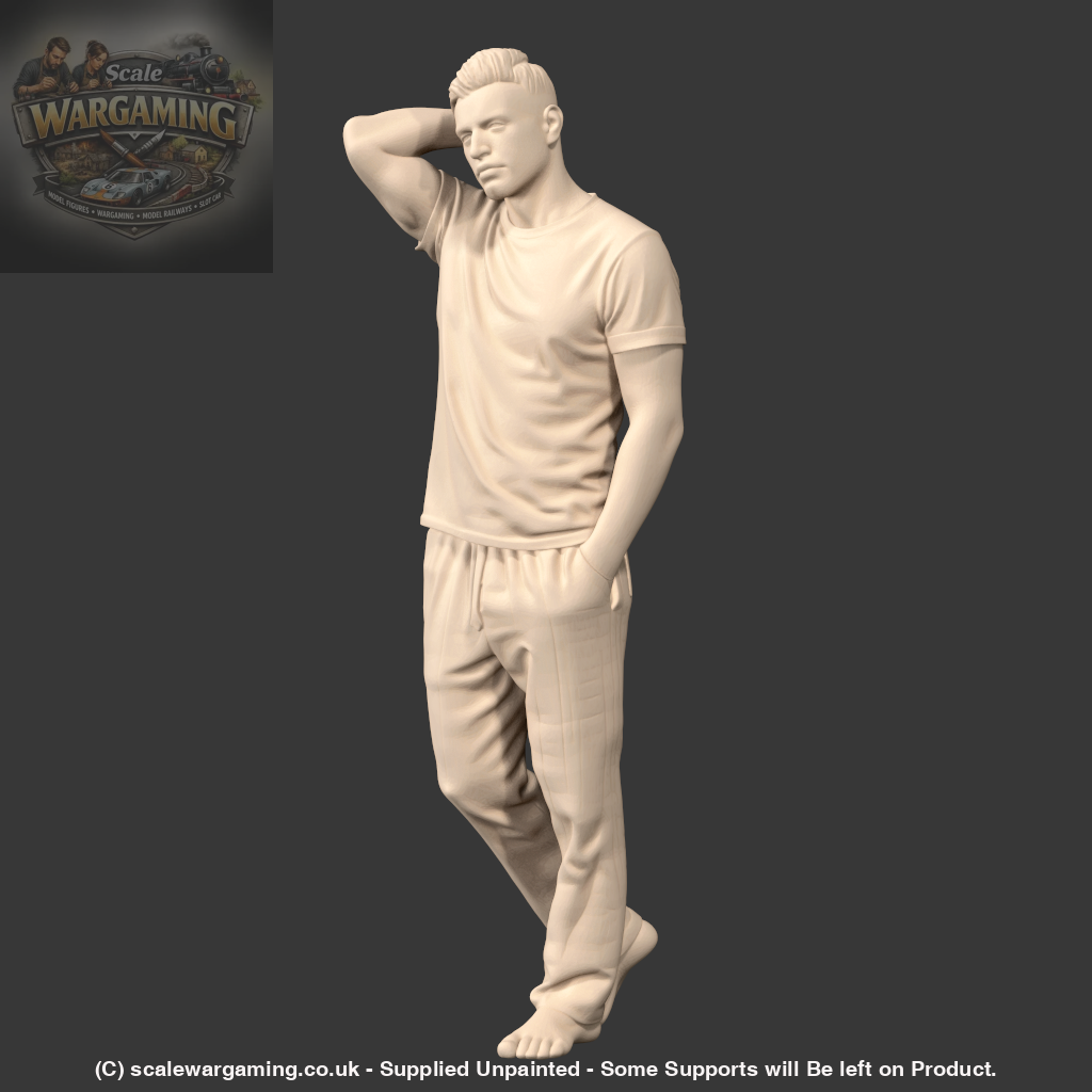 MM4229 Male Walking Hand on Head - Figure