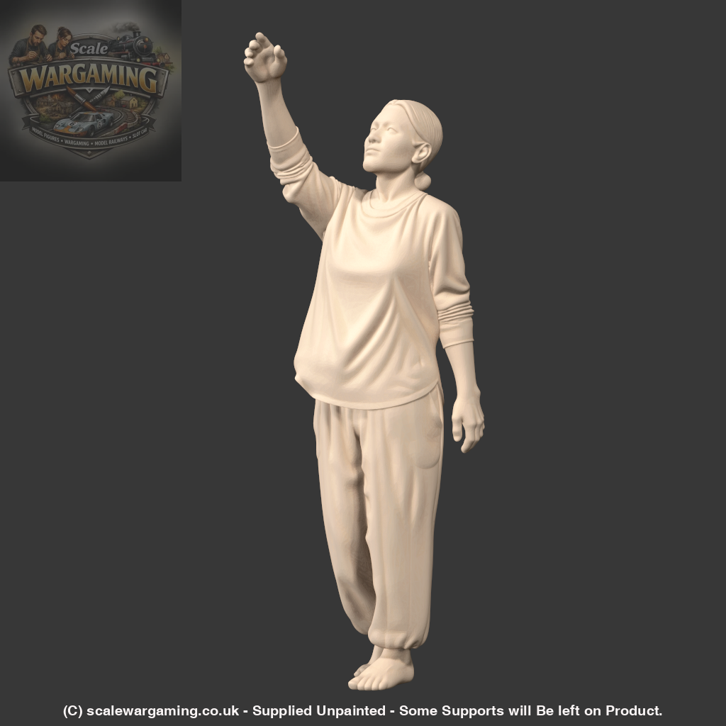 MM4236 Female in Joggers reaching up - Figure