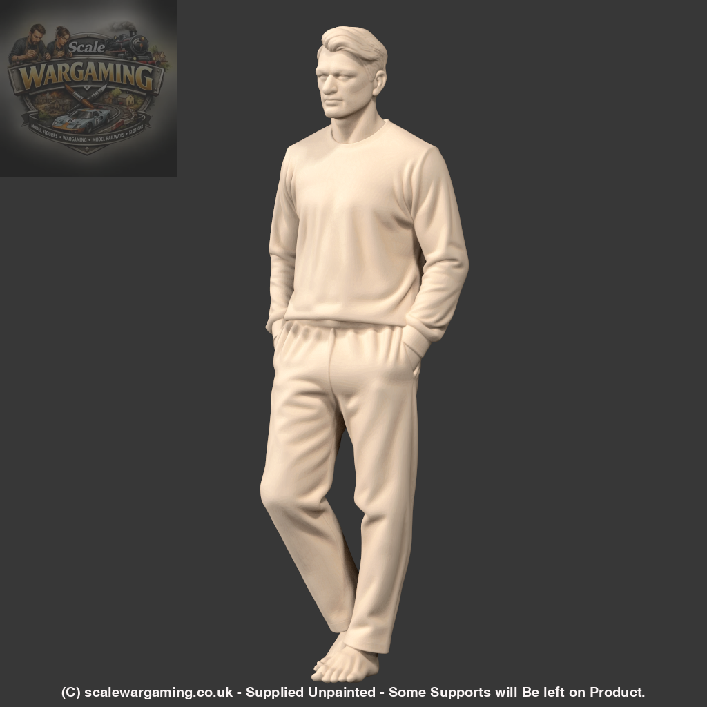MM4243 Male Hands in Pocket in PJ’s - Figure