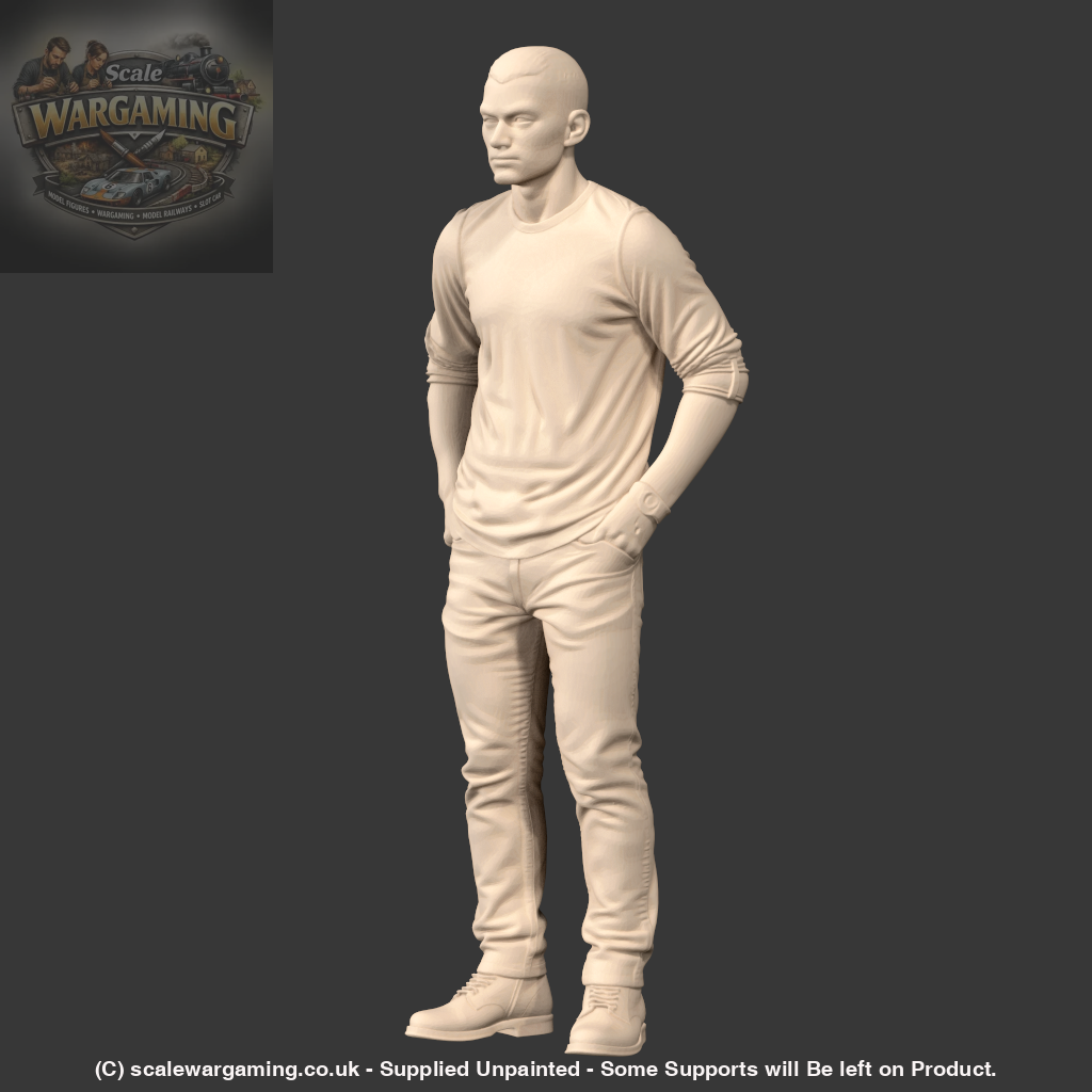 MM4247 Male Standing hands in Pockets - Figure