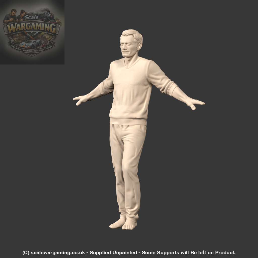 MM4248 Male arms out leaning backwards - Figure