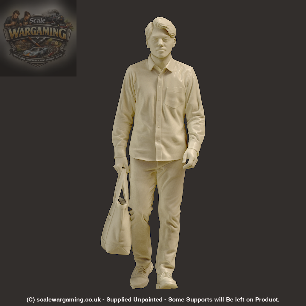 MM4254 Male with Bag walking - Figure