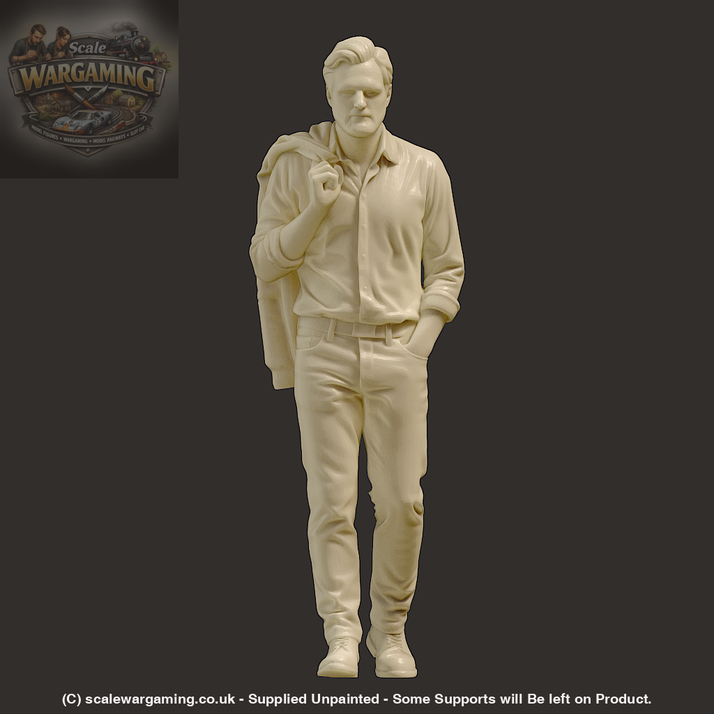 MM4256 Male with Jacket over Shoulder - Figure