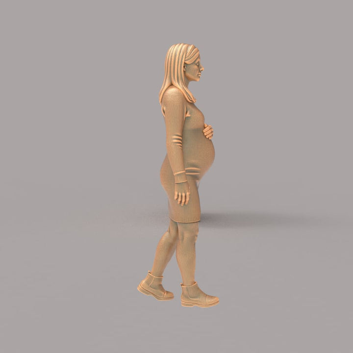 MM4272 Pregnant Female walking Figure