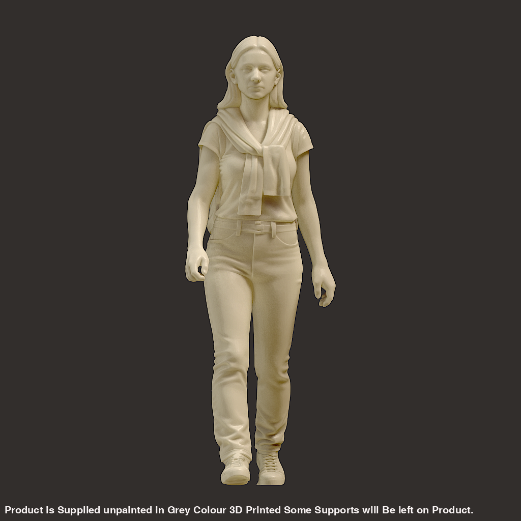 MM4273 Female Walking with Backpack Figure