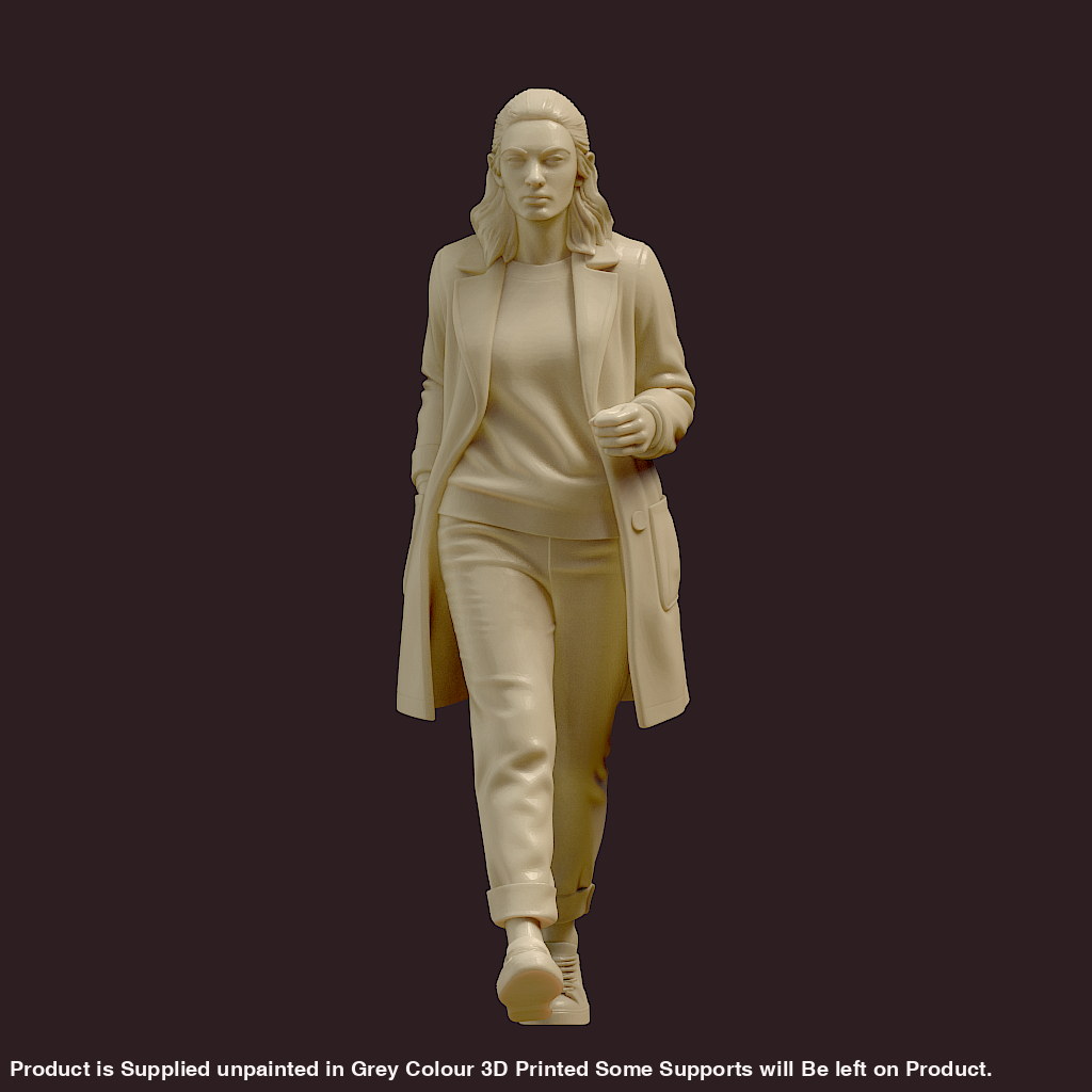 MM4276 Female Office Working Walking Figure