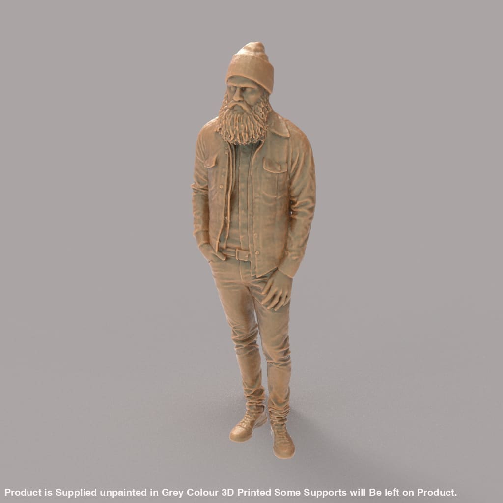 MM4284 Young Male with Beard Figure