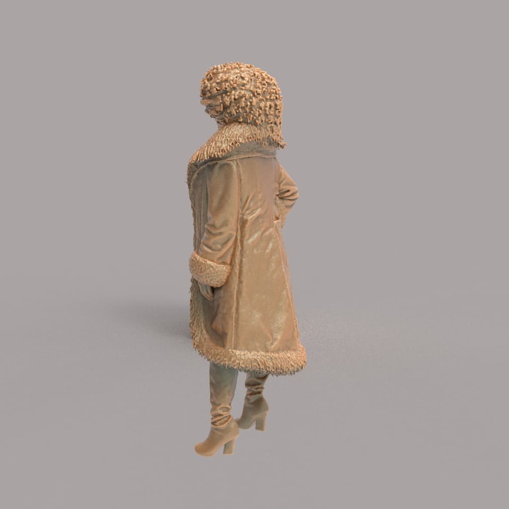 MM4293 Young Girl with Perm Figure
