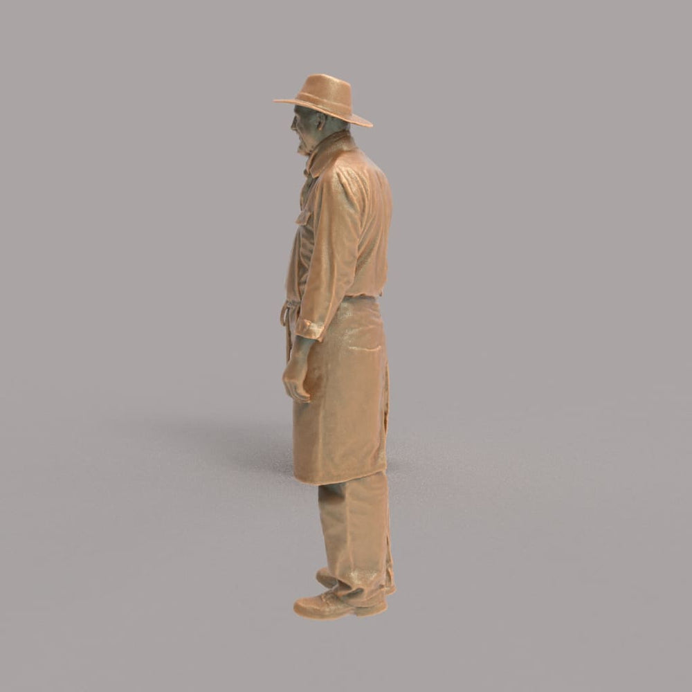 MM4297 Male Shopkeeper Wearing Hat Figure