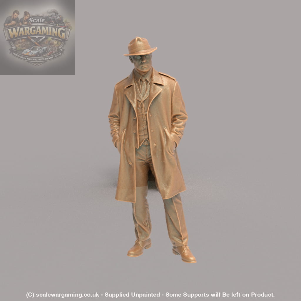 MM4302 Male in Winter Coat and Hat - Figure