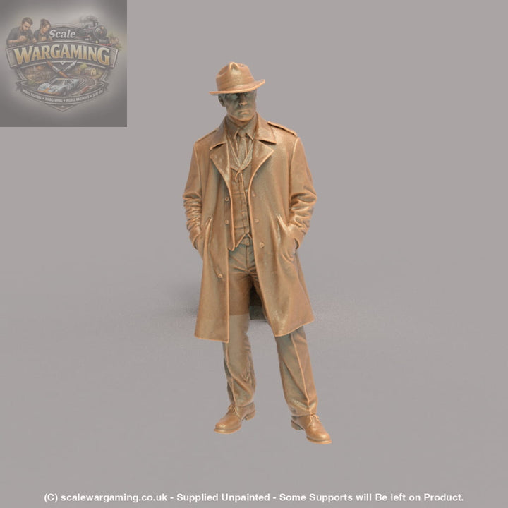 MM4302 Male in Winter Coat and Hat - Figure