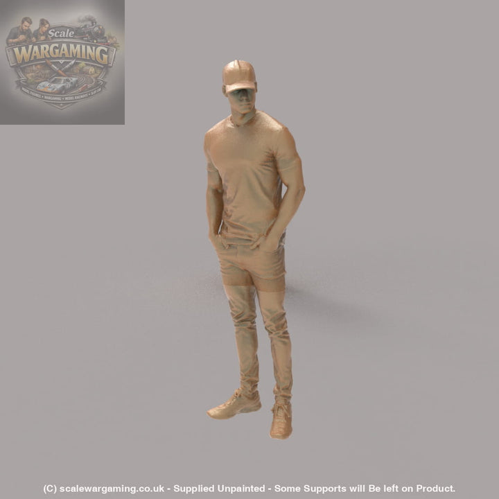MM4316 Young Male tshirt and Cap - Figure