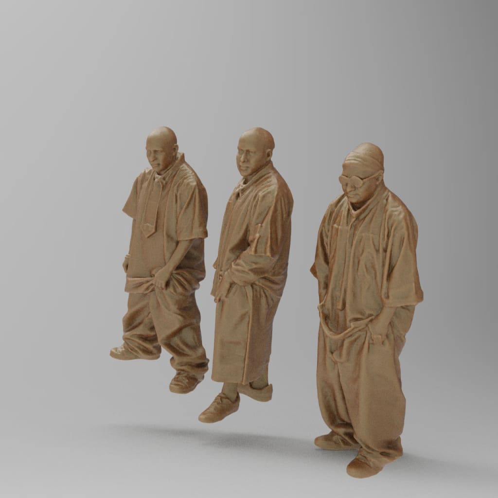 MM4321 3 Hip Hop Guys Figure