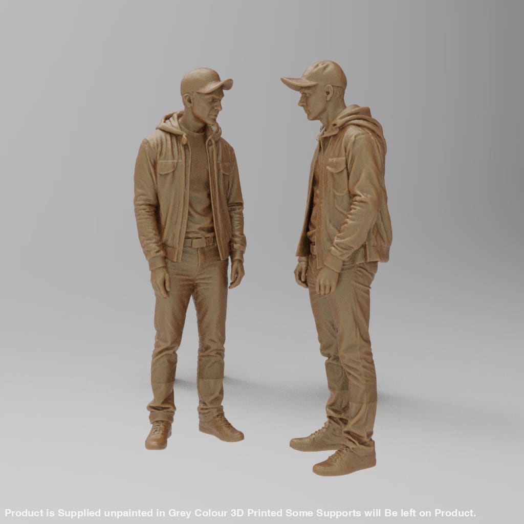 MM4325 2 Young Lads Chatting Figure