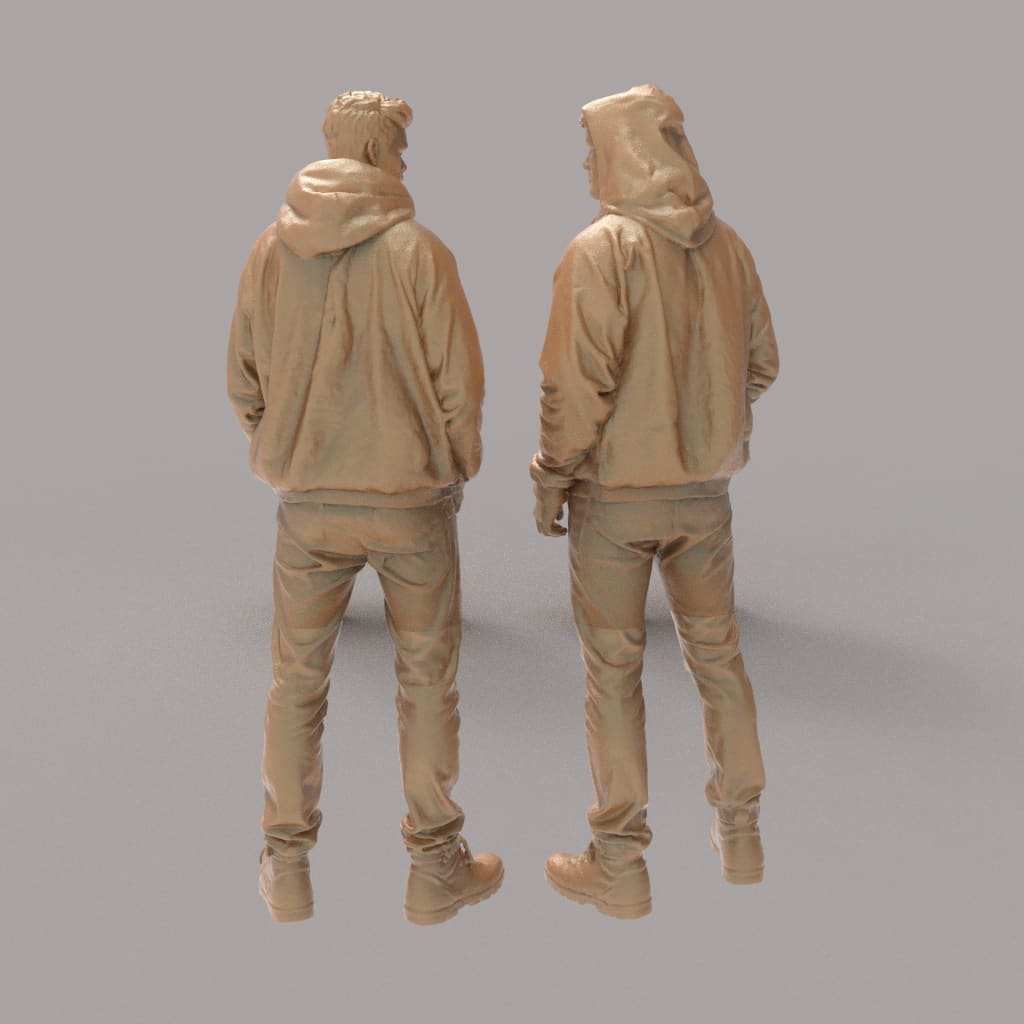 MM4326 2 Teenagers Talking Figure