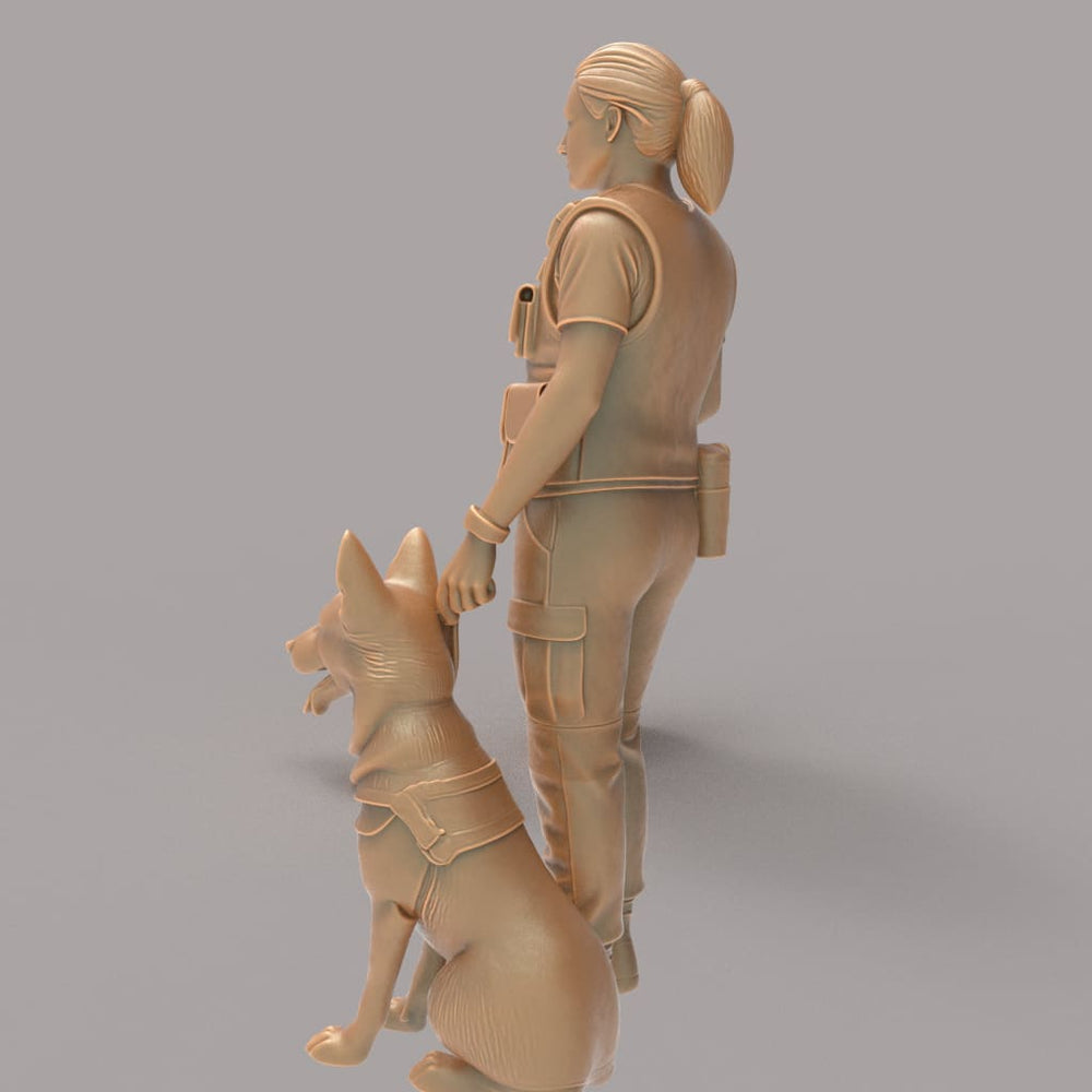 MM4329 Female Security and Guard Dog Figure