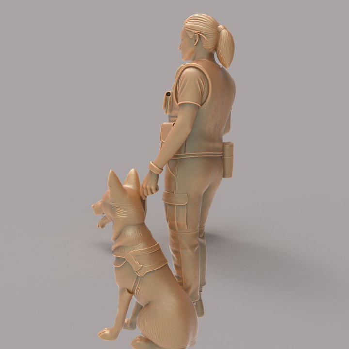 MM4329 Female Security and Guard Dog Figure