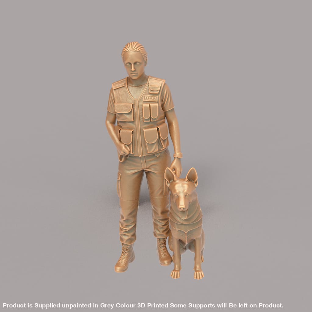 MM4329 Female Security and Guard Dog Figure
