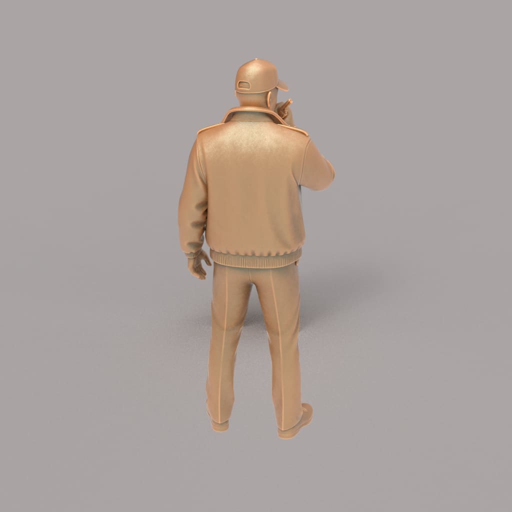 MM4332 Security Guard on Radio Figure