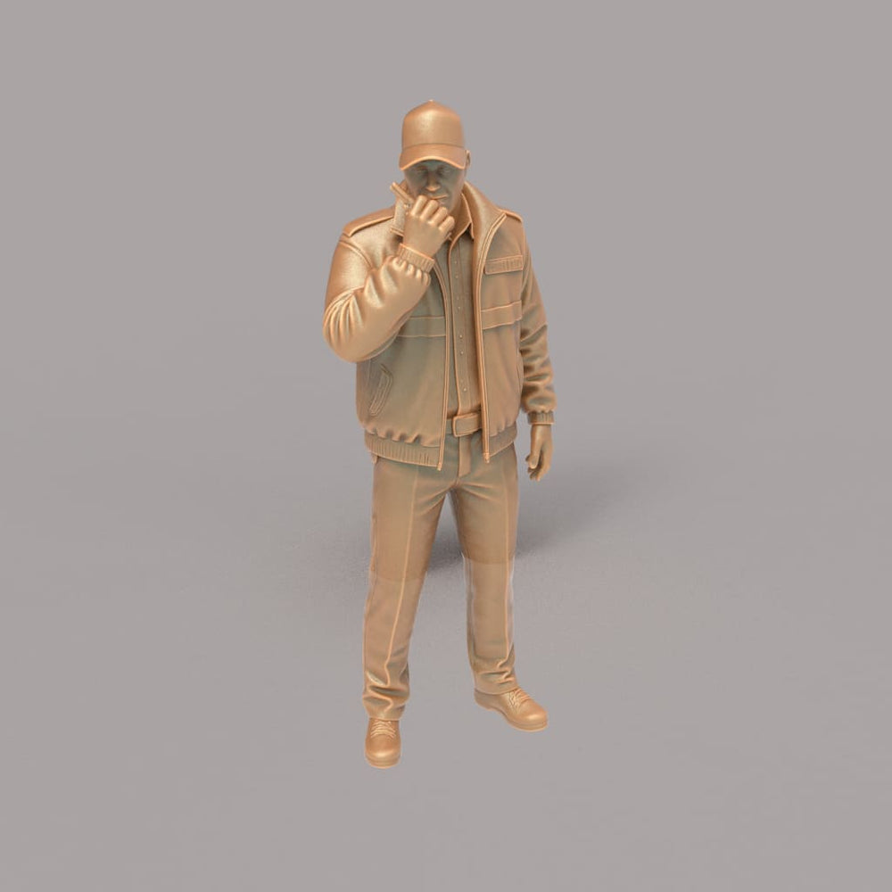 MM4332 Security Guard on Radio Figure