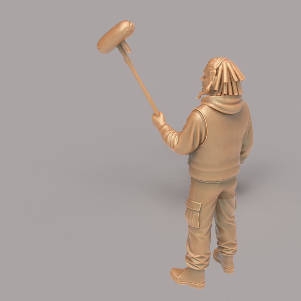 MM4333 TV News Team Sound Engineer 2 Figure