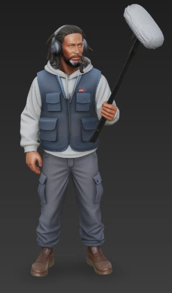 MM4333 TV News Team Sound Engineer 2 Figure