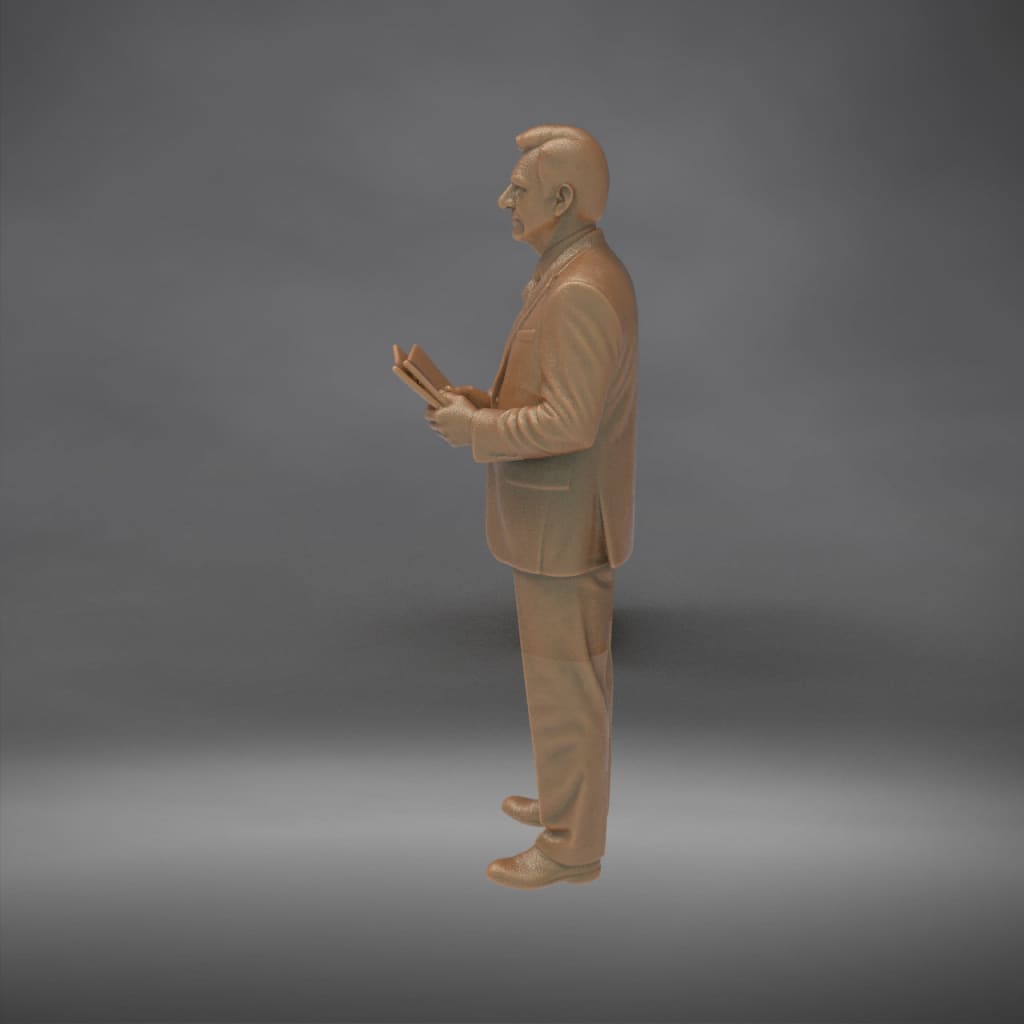 MM4335 TV News Team Male Reporter-2 Figure