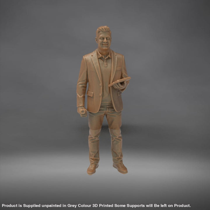 MM4336 TV News Team Male Reporter-3 Figure