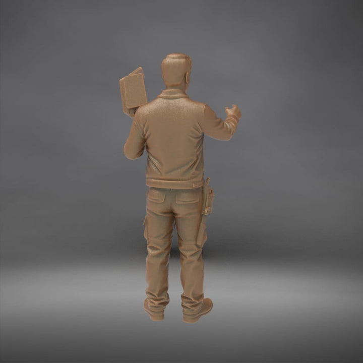 MM4337 TV News Team Lighting Engineer Figure