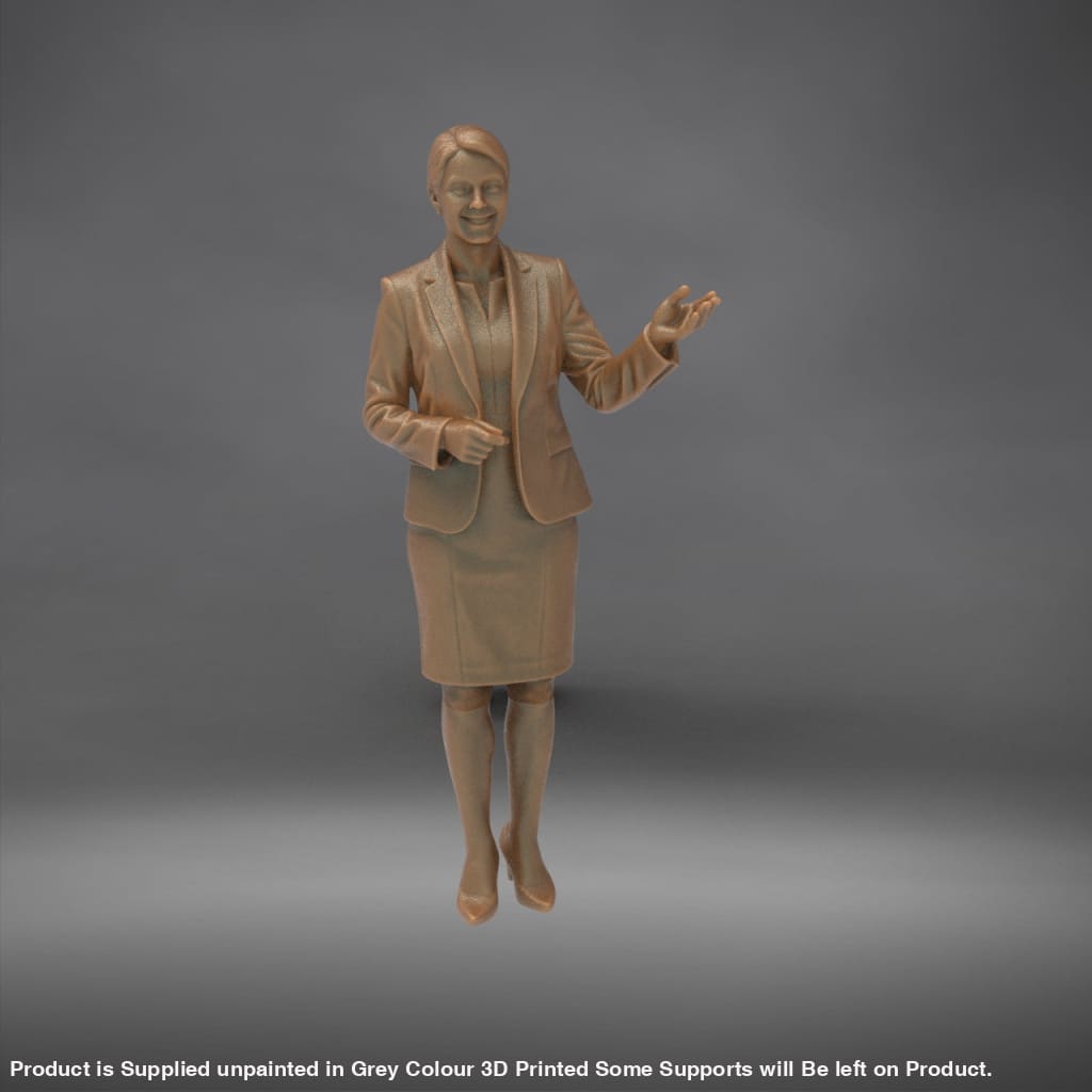 MM4339 TV News Team Female Reporter-3 Figure