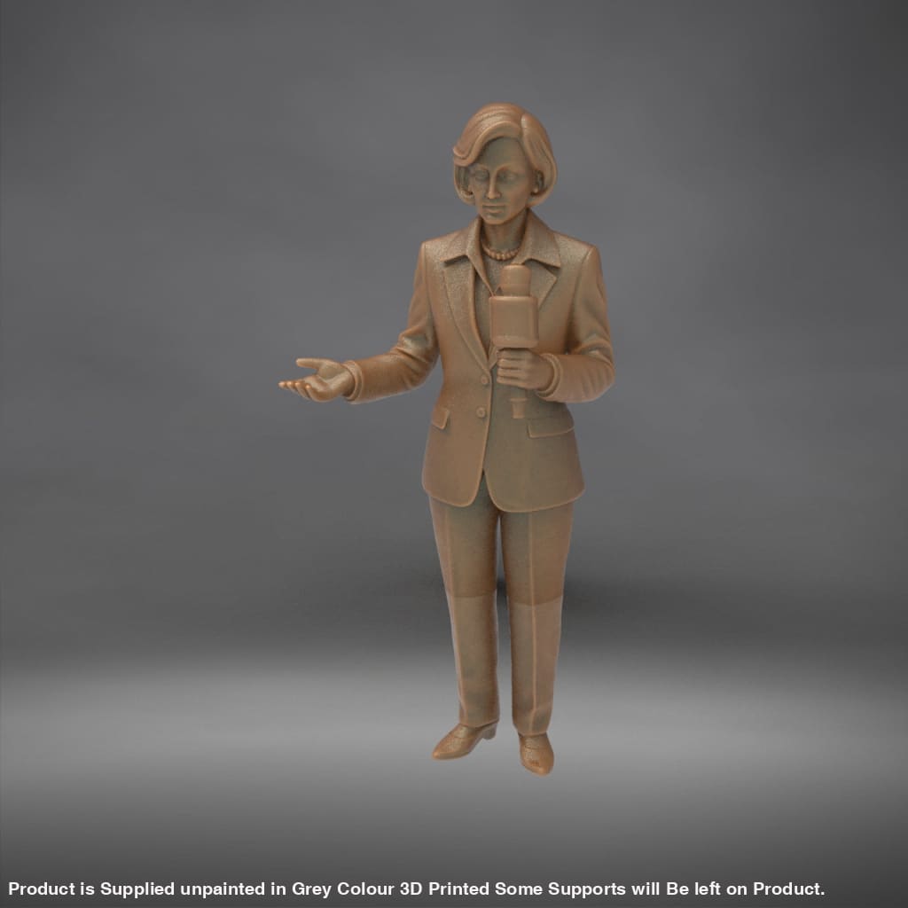 MM4341 TV News Team Female Reporter-5 Figure