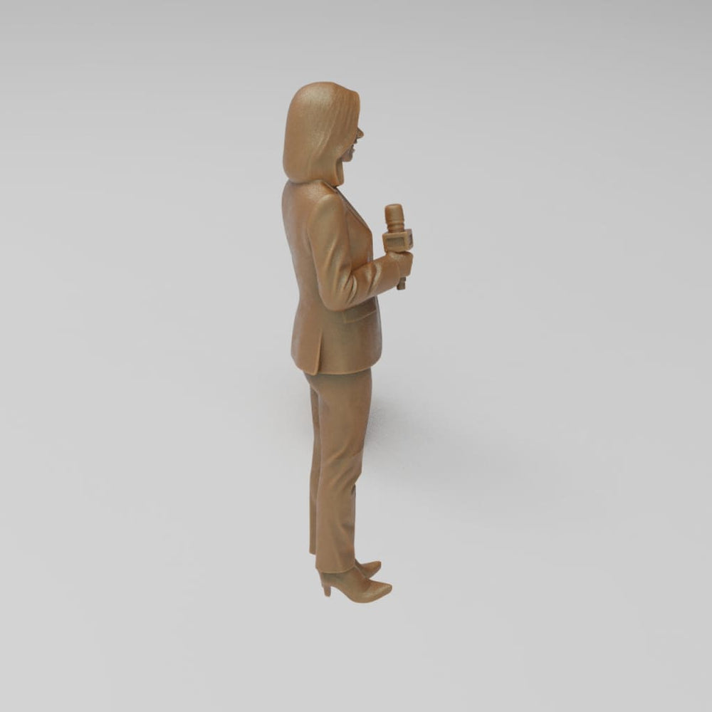 MM4342 TV News Team Female Reporter-1 Figure