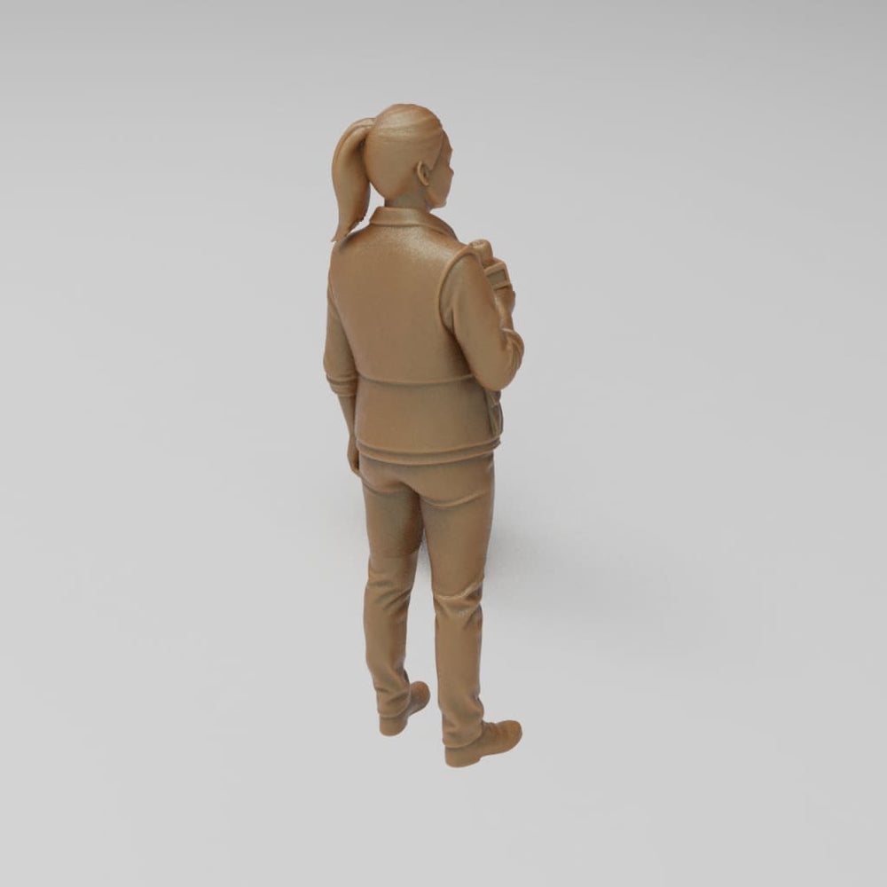 MM4343 TV News Team Female Reporter-2 Figure