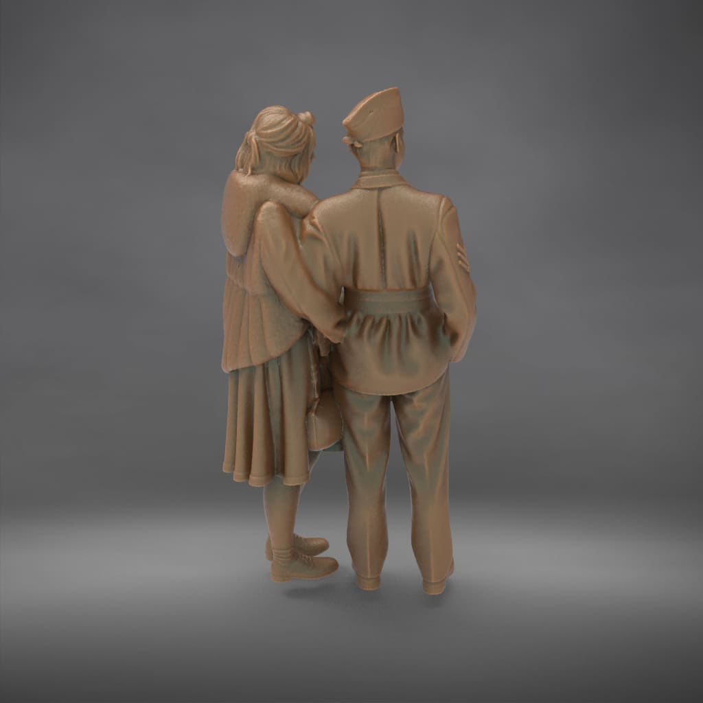 MM4360 WW2 Pilot and Girlfriend Figure