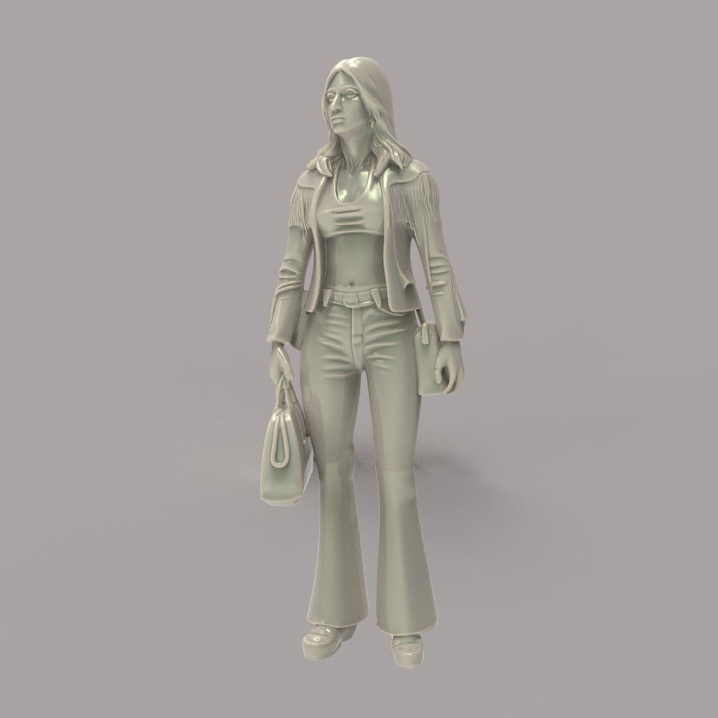 MM4388 1970 Female with Bags Figure