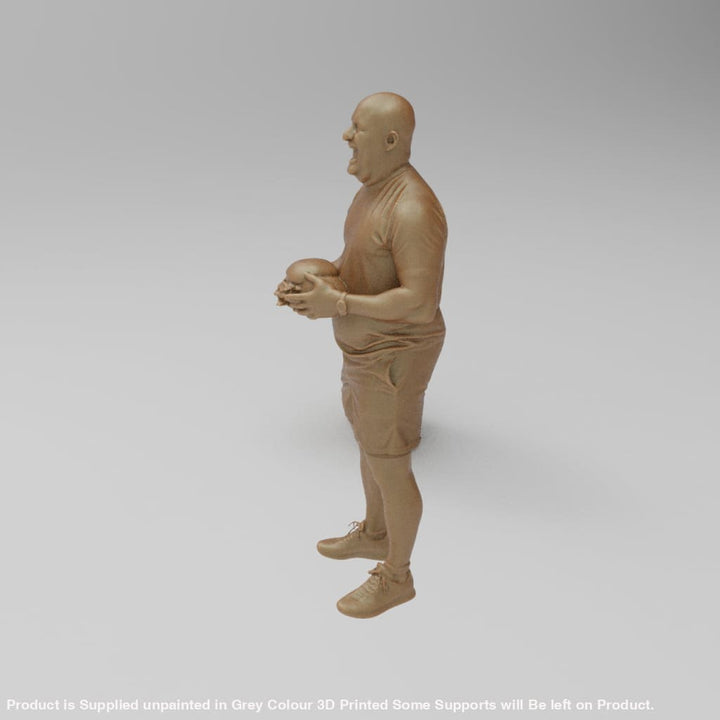 MM4405 Male holding Large Burger Figure
