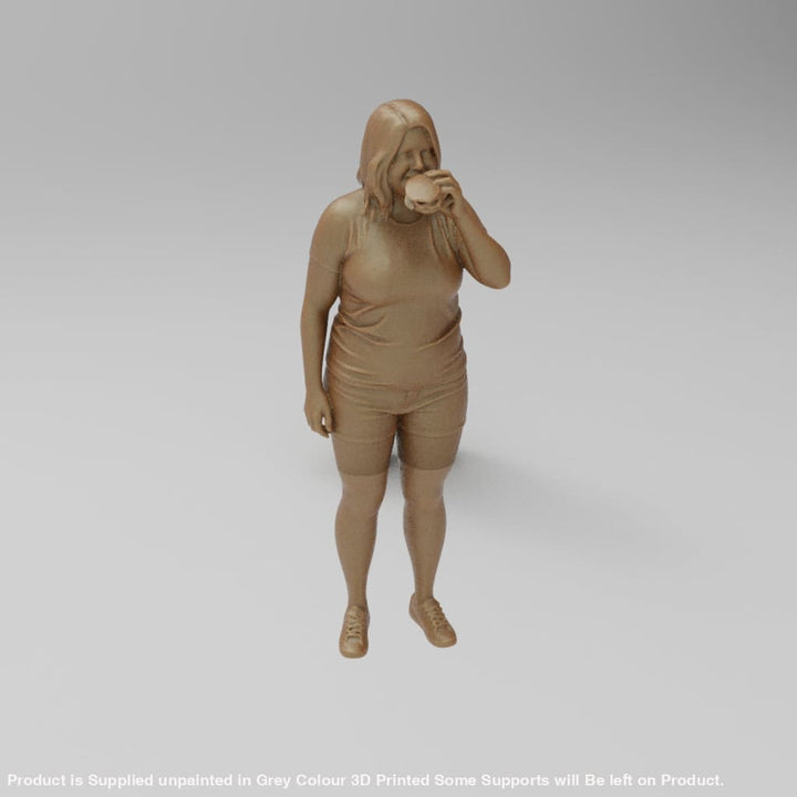 MM4406 Lady Eating Burger Figure