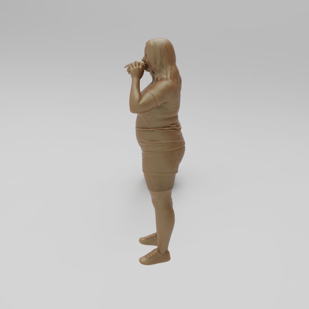 MM4407 Girl Eating Burger Figure