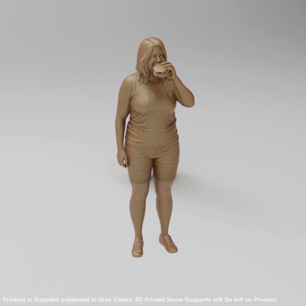 MM4407 Girl Eating Burger Figure