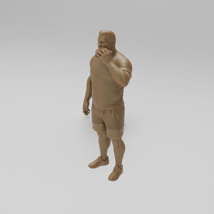 MM4408 Large Male eating burger Figure
