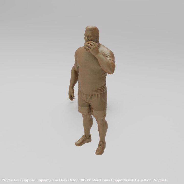 MM4408 Large Male eating burger Figure