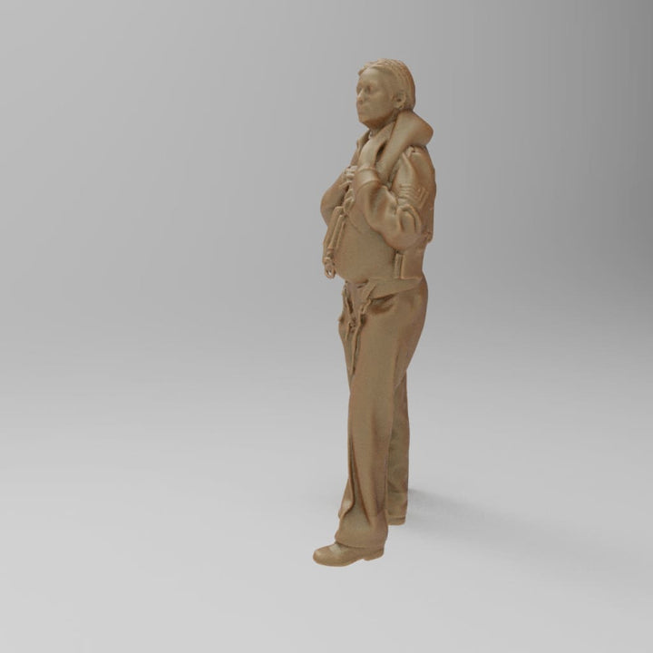 MM4409 Female WW2 Pilot 2 Figure