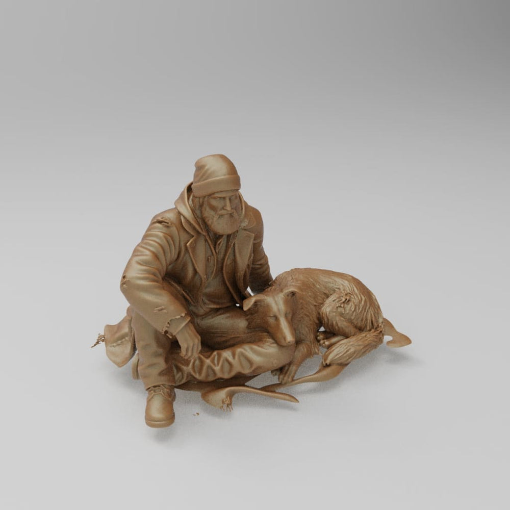 MM4414 Male and Dog begging Figure