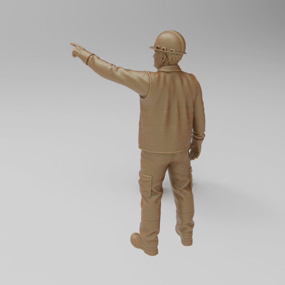 MM4415 Male Builder pointing Figure