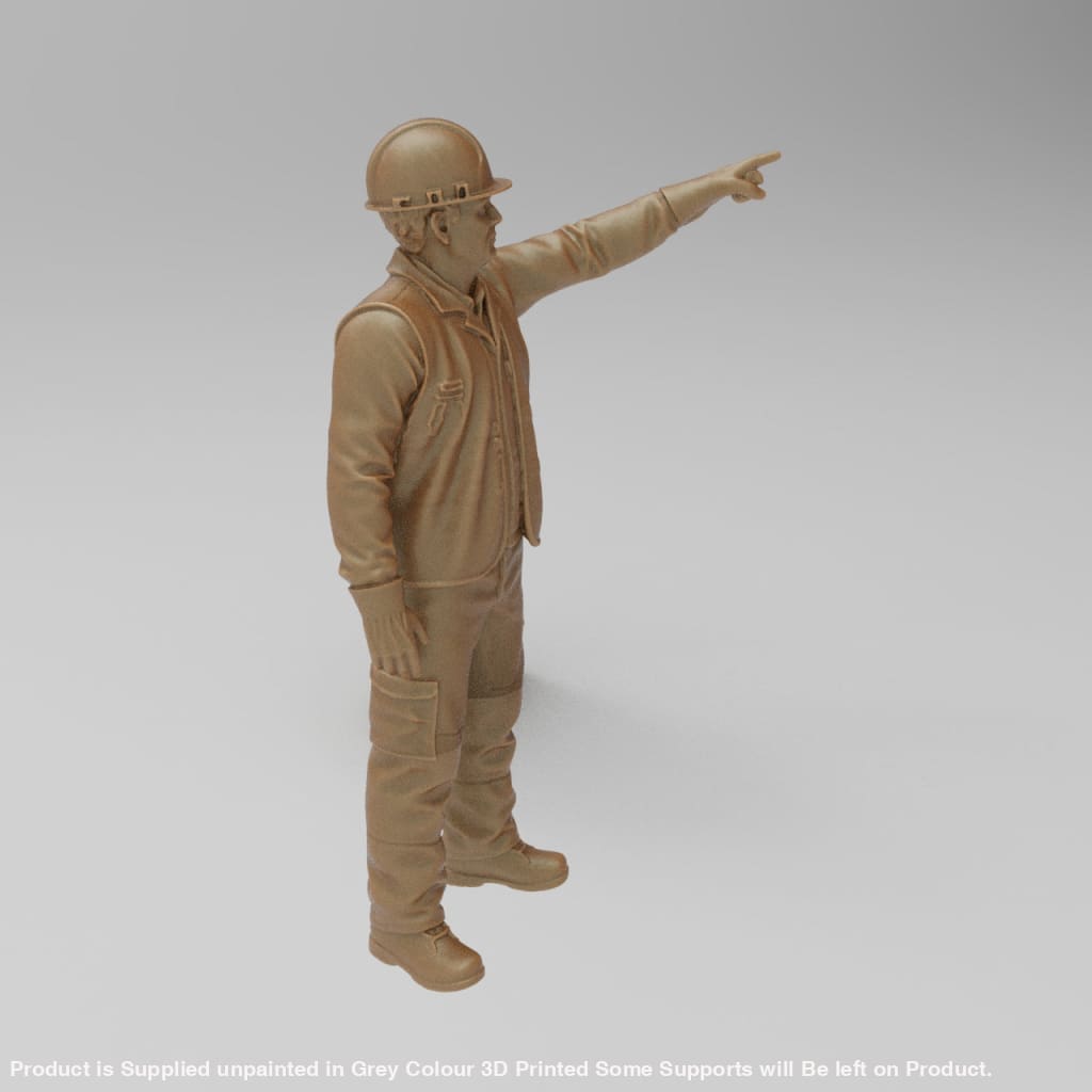 MM4415 Male Builder pointing Figure