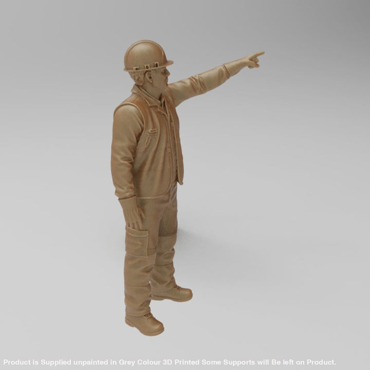 MM4415 Male Builder pointing Figure