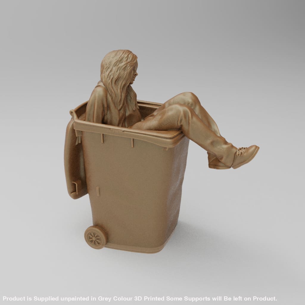 MM4416 Drunk Girl in Bin Figure